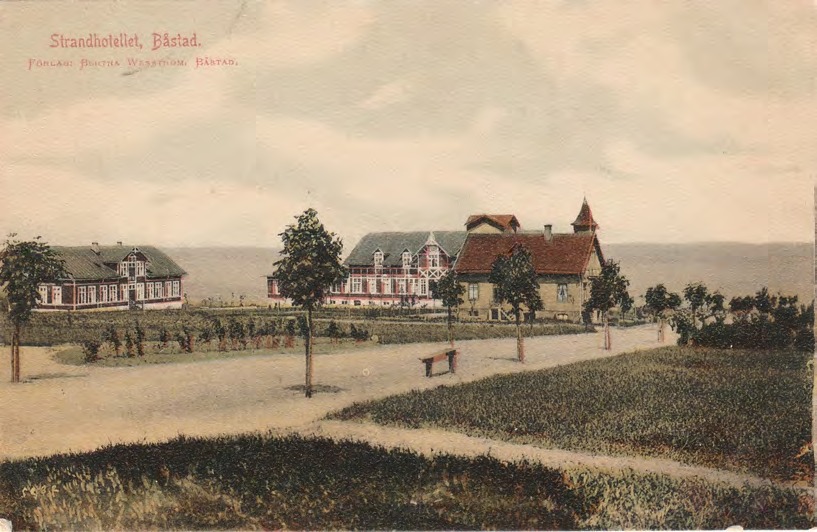 Framsida av Strandhotellet, Båstad.
