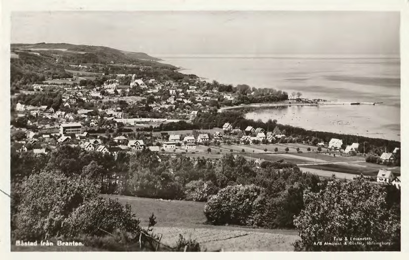 Framsida av Båstad från Branten.