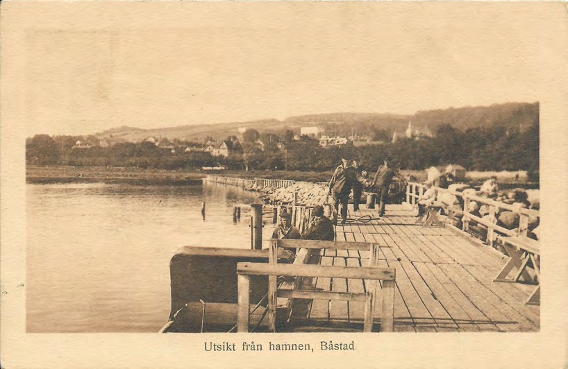 Framsida av Utsikt från hamnen, Båstad