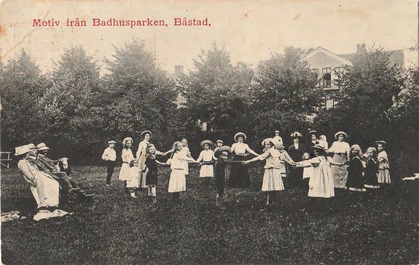 Framsida av Motiv från Badhusparken, Båstad.