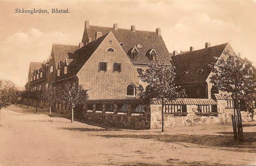 Framsida av Skånegården, Båstad.