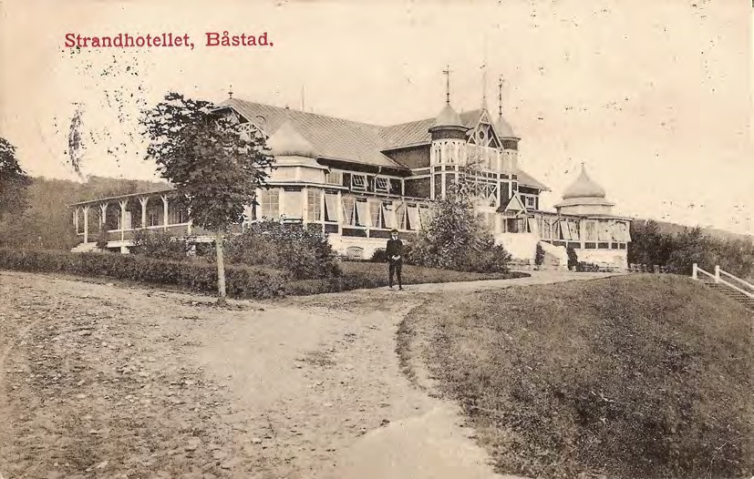 Framsida av Strandhotellet, Båstad.