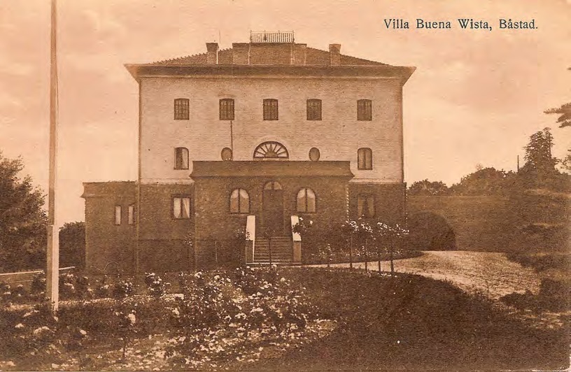 Framsida av Villa Buena Wista, Båstad.