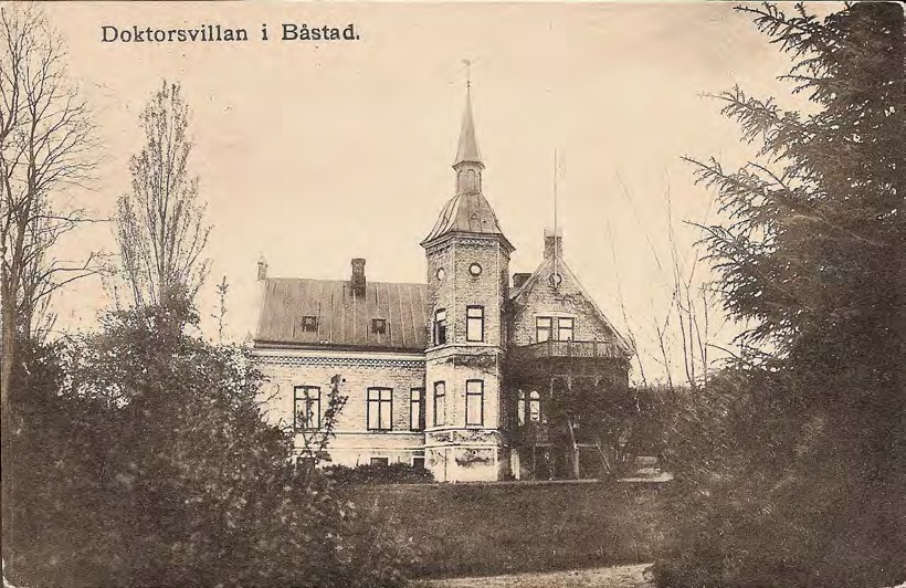 Framsida av Doktorsvillan i Båstad.