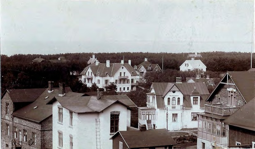 Framsida av - (Parti från Malens hafsbad, Båstad)