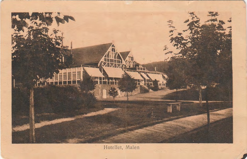 Framsida av Hotellet, Malen