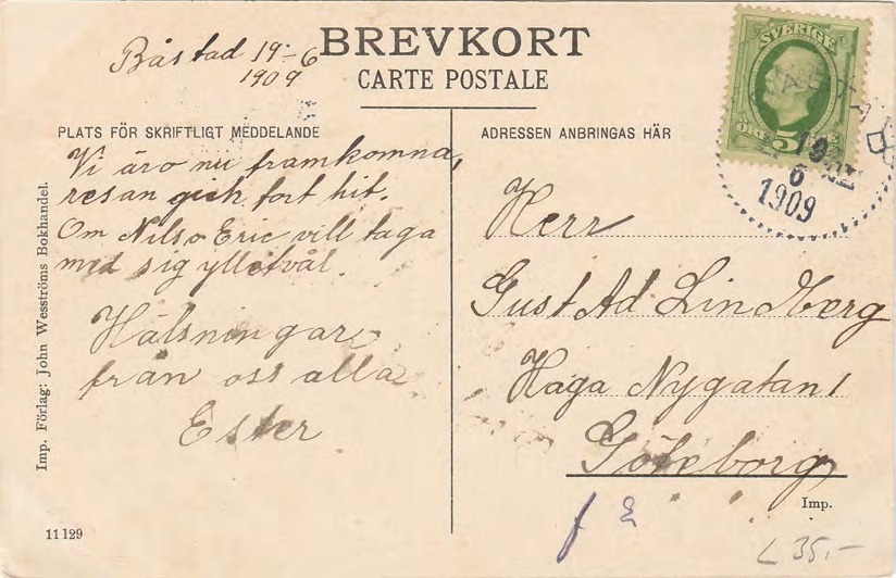 Baksida av Parti från Malen, Båstad.
