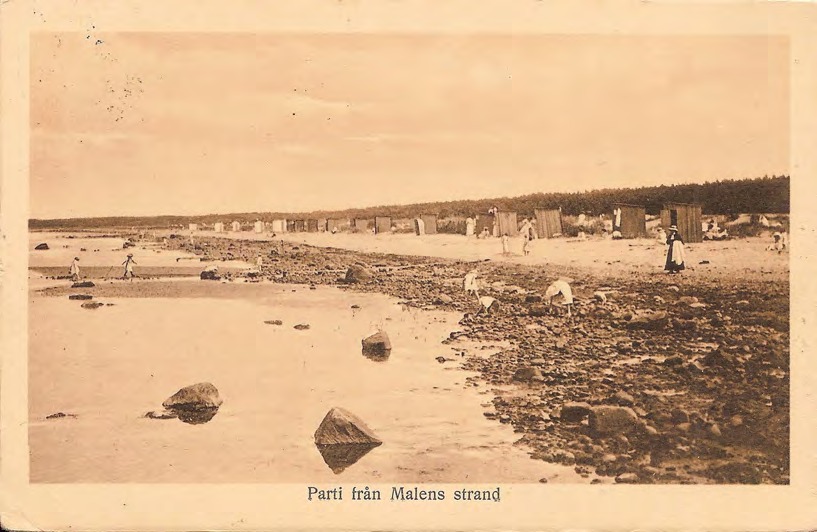 Framsida av Parti från Malens strand