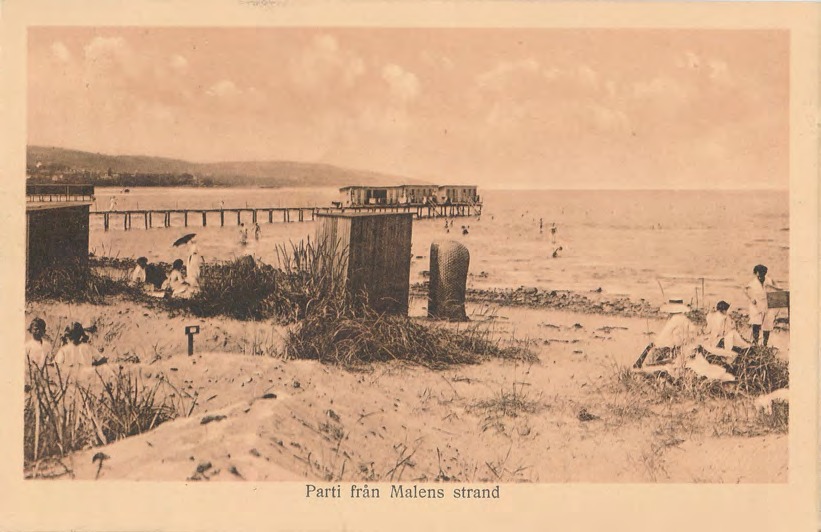 Framsida av Parti från Malens strand