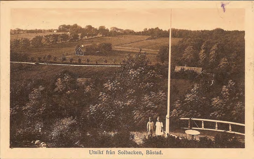 Framsida av Utsikt från Solbacken, Båstad.
