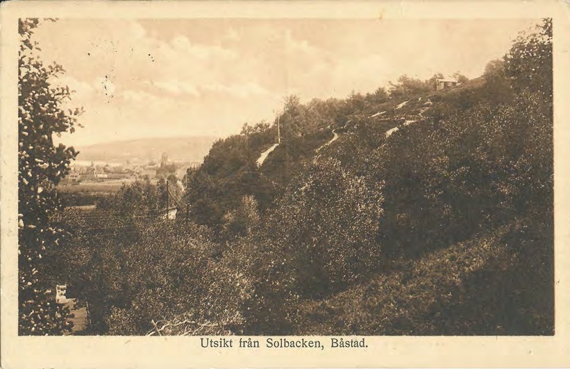 Framsida av Utsikt från Solbacken, Båstad.