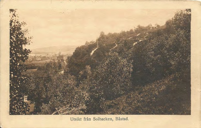 Framsida av Utsikt från Solbacken, Båstad.