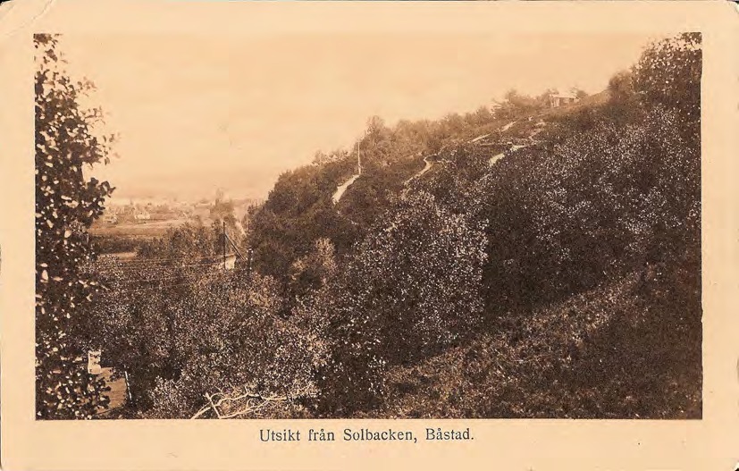 Framsida av Utsikt från Solbacken, Båstad.