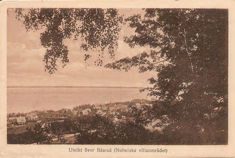Framsida av Utsikt över Båstad (Nobelska villaområdet)