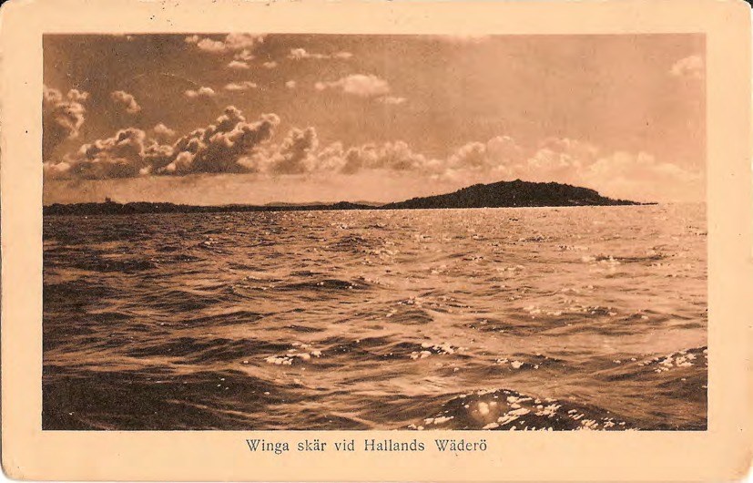 Framsida av Winga skär vid Hallands Wäderö