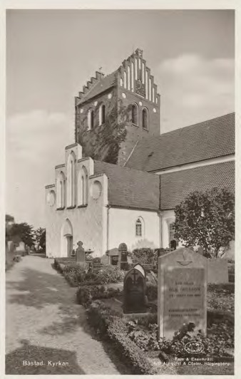 Framsida av Båstad. Kyrkan.