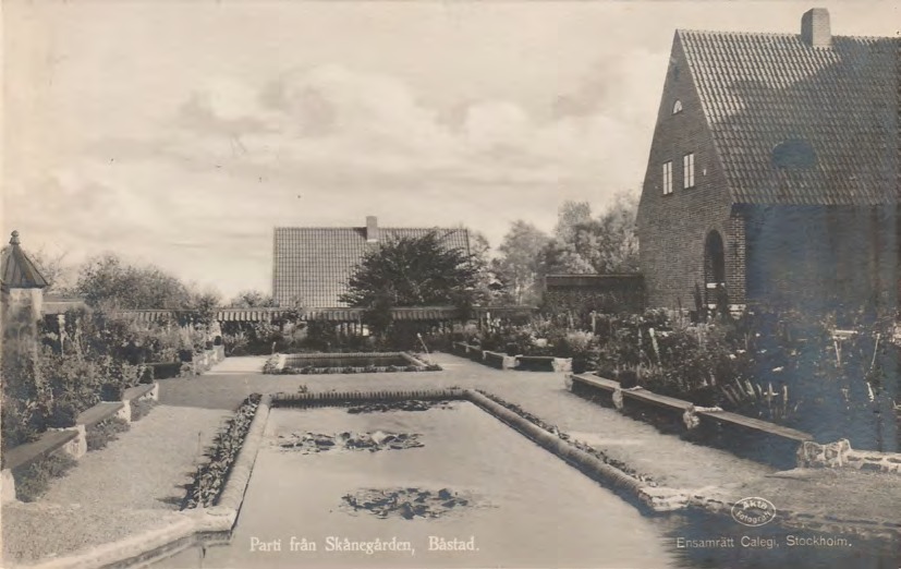 Framsida av Parti från Skånegården, Båstad.