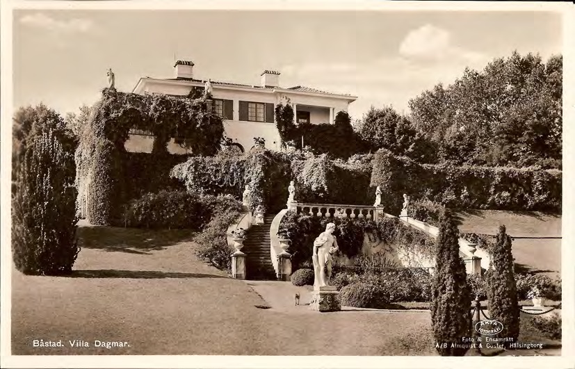 Framsida av Båstad. Villa Dagmar.