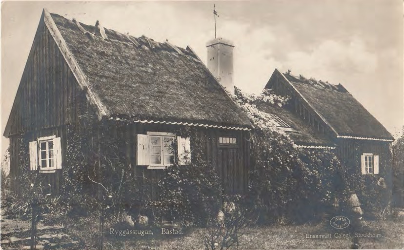 Framsida av Ryggåsstugan, Båstad.