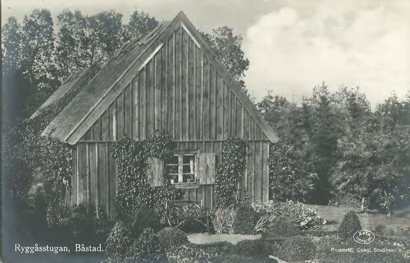 Framsida av Ryggåsstugan, Båstad.