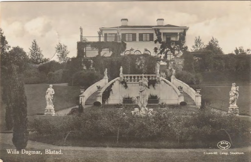 Framsida av Willa Dagmar, Båstad.
