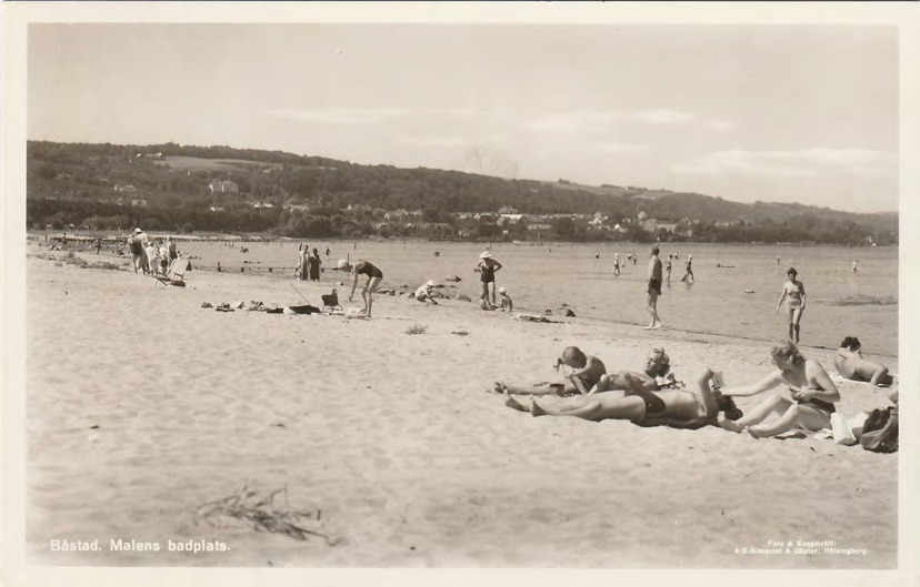 Framsida av Båstad. Malens badplats.