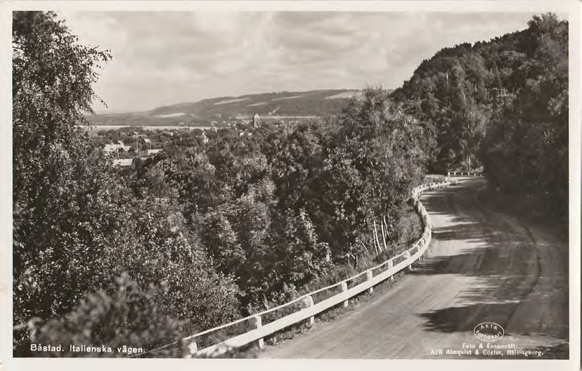 Framsida av Båstad. Italienska vägen.