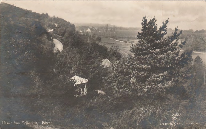 Framsida av Utsikt från Solbacken, Båstad.