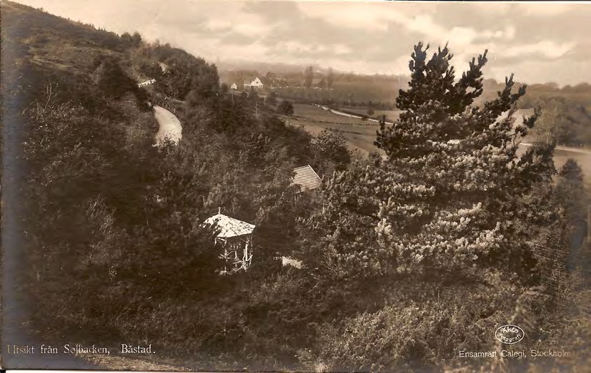 Framsida av Utsikt från Solbacken, Båstad.