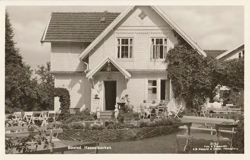 Framsida av Båstad. Hasselbacken.