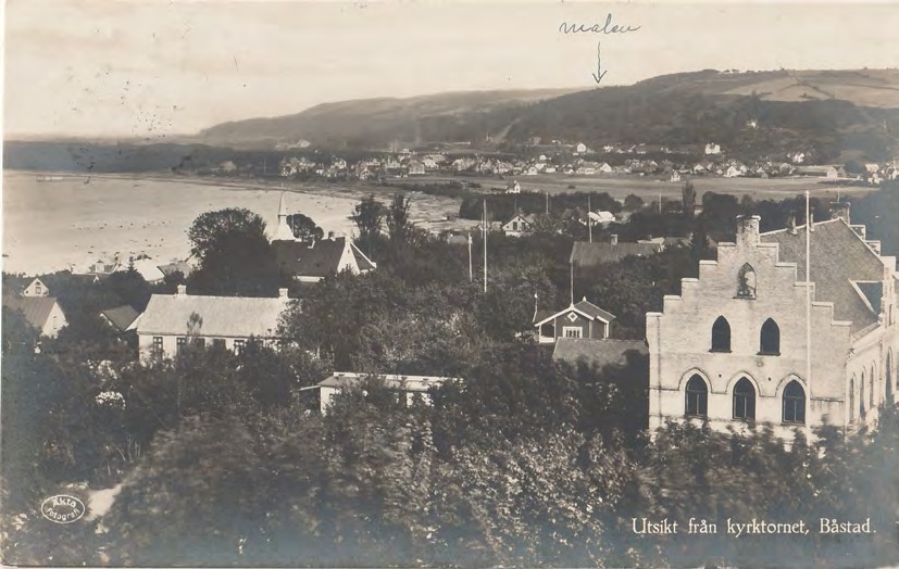 Framsida av Utsikt från kyrktornet, Båstad.