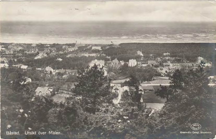 Framsida av Båstad. Utsikt över Malen.