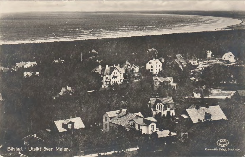 Framsida av Båstad. Utsikt över Malen.