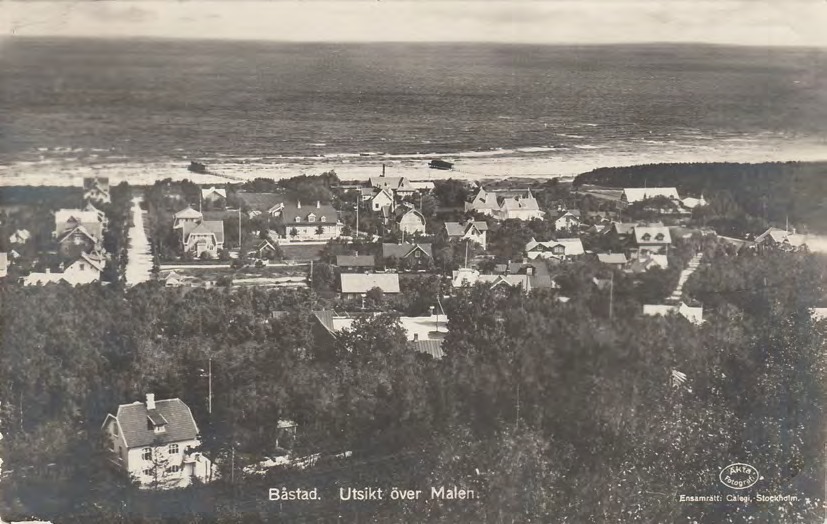 Framsida av Båstad. Utsikt över Malen.