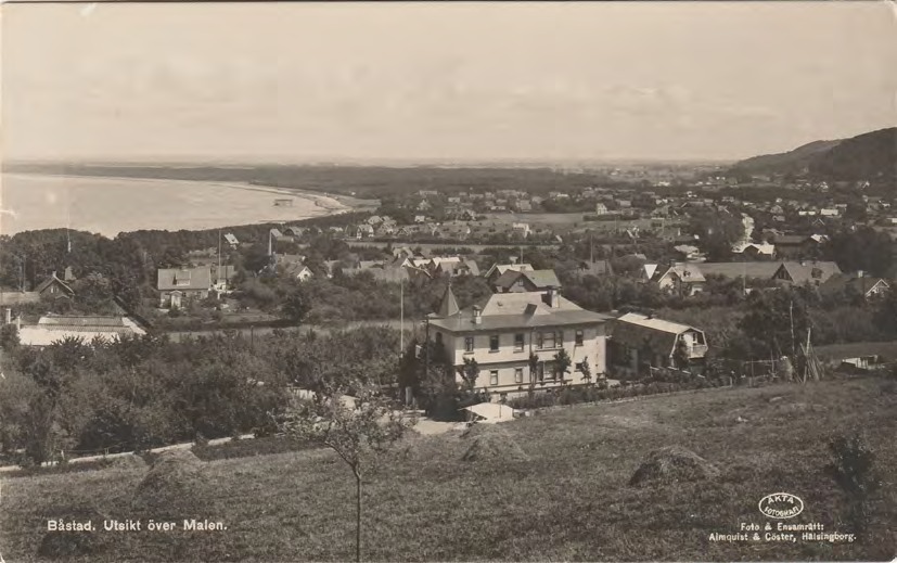Framsida av Båstad. Utsikt över Malen.