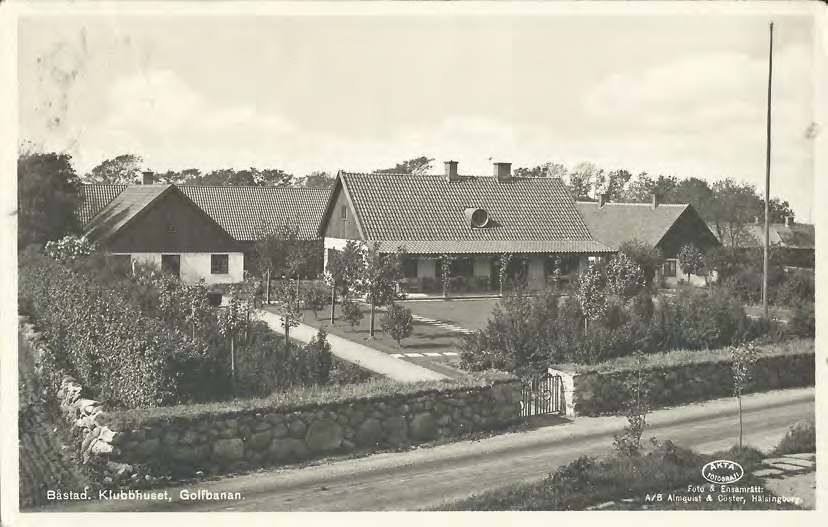 Framsida av Båstad. Klubbhuset, Golvbanan.