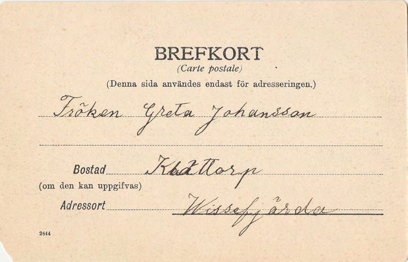 Baksida av Parti af stranden, Båstad.