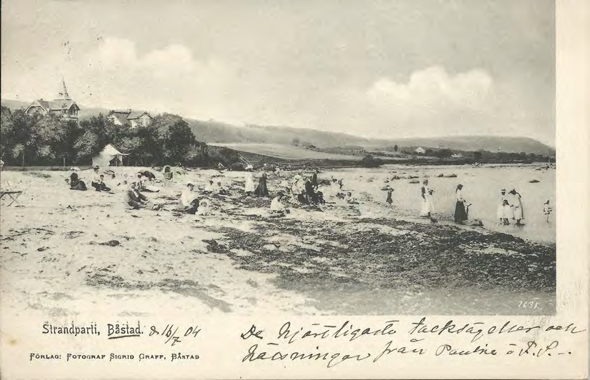 Framsida av Strandparti, Båstad.