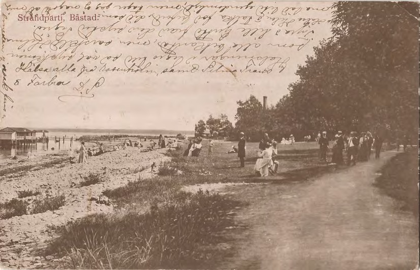 Framsida av Strandparti, Båstad.