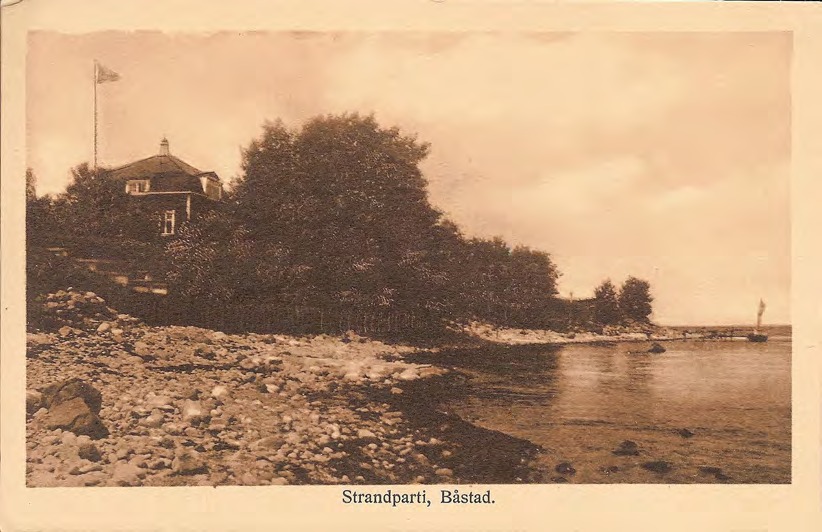 Framsida av Strandparti, Båstad.