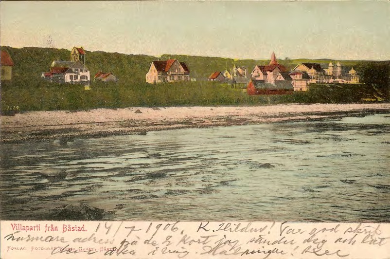 Framsida av Villaparti från Båstad.