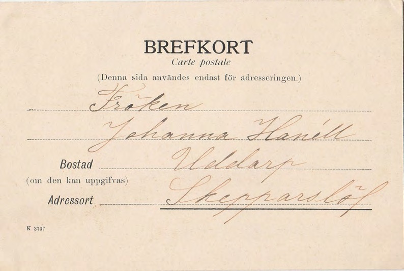 Baksida av Parti af Pershög, Båstad.