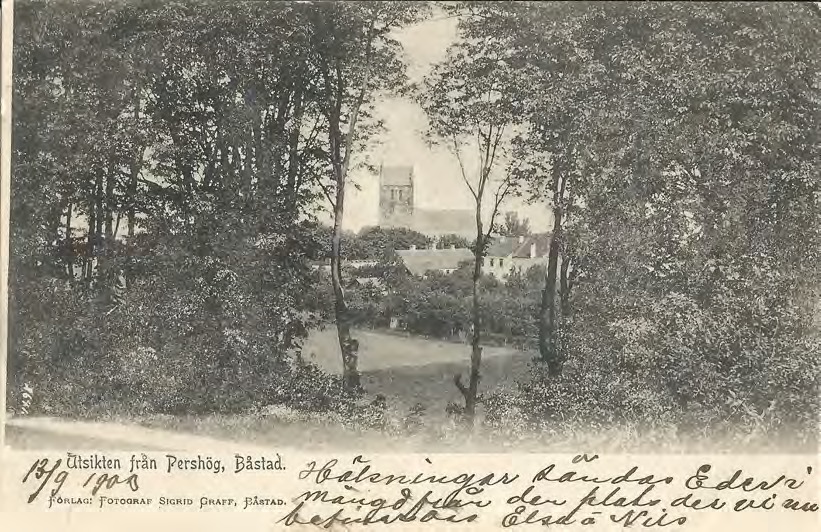 Framsida av Utsikten från Pershög, Båstad.