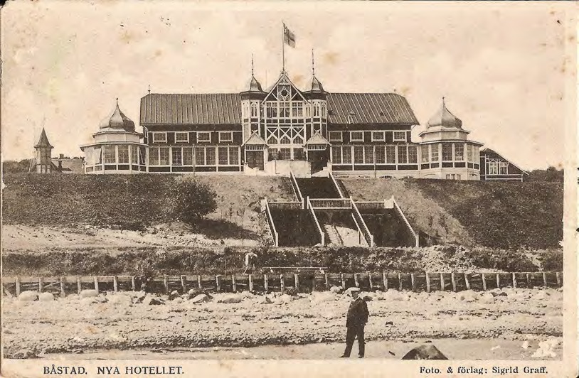 Framsida av BÅSTAD. NYA HOTELLET.