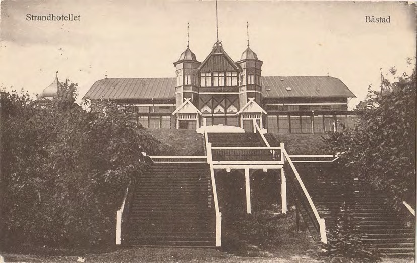 Framsida av Strandhotellet Båstad