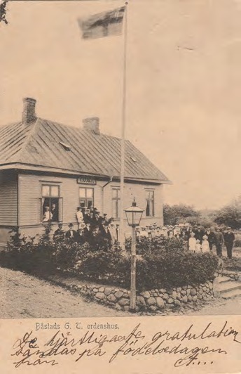 Framsida av Båstads G.T. ordenshus