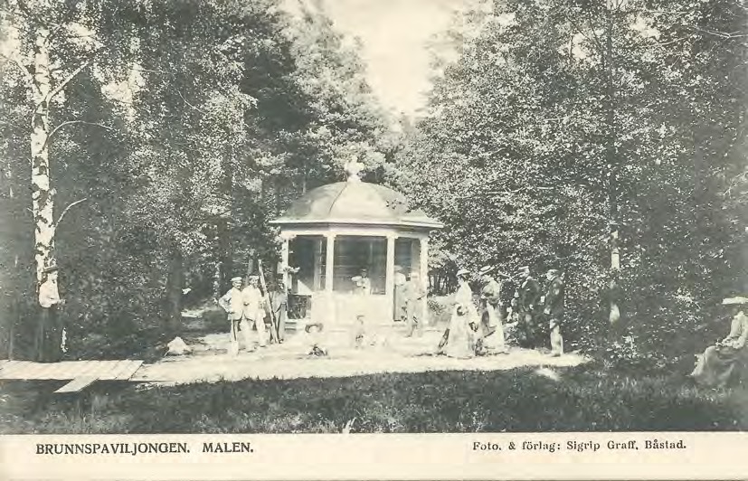 Framsida av BRUNNSPAVILJONGEN. MALEN.