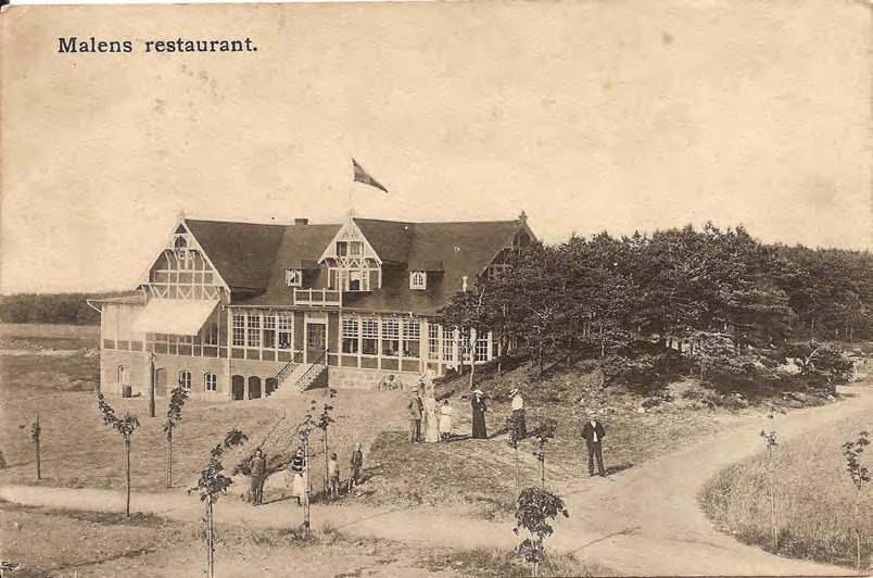 Framsida av Malens restaurant.