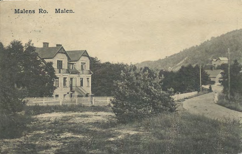 Framsida av Malens Ro. Malen.
