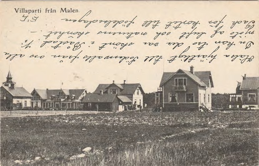 Framsida av Villaparti från Malen